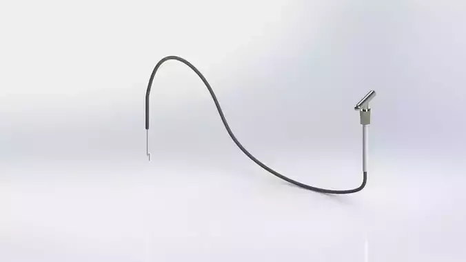 Push Pull Lever Choke Control Free 3D model