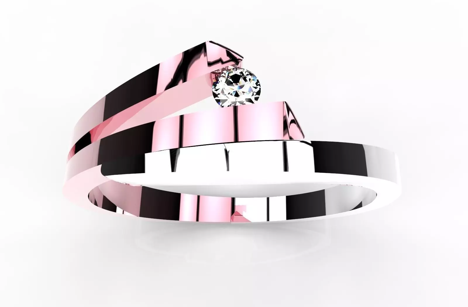 JEWELRY WOMEN 3D RING - CAD-05 3D print model