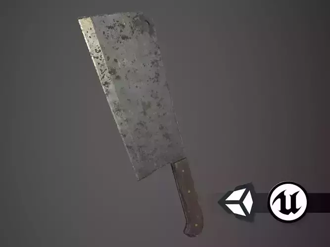 Apocalyptic Meat Cleaver - PBR and Game Ready