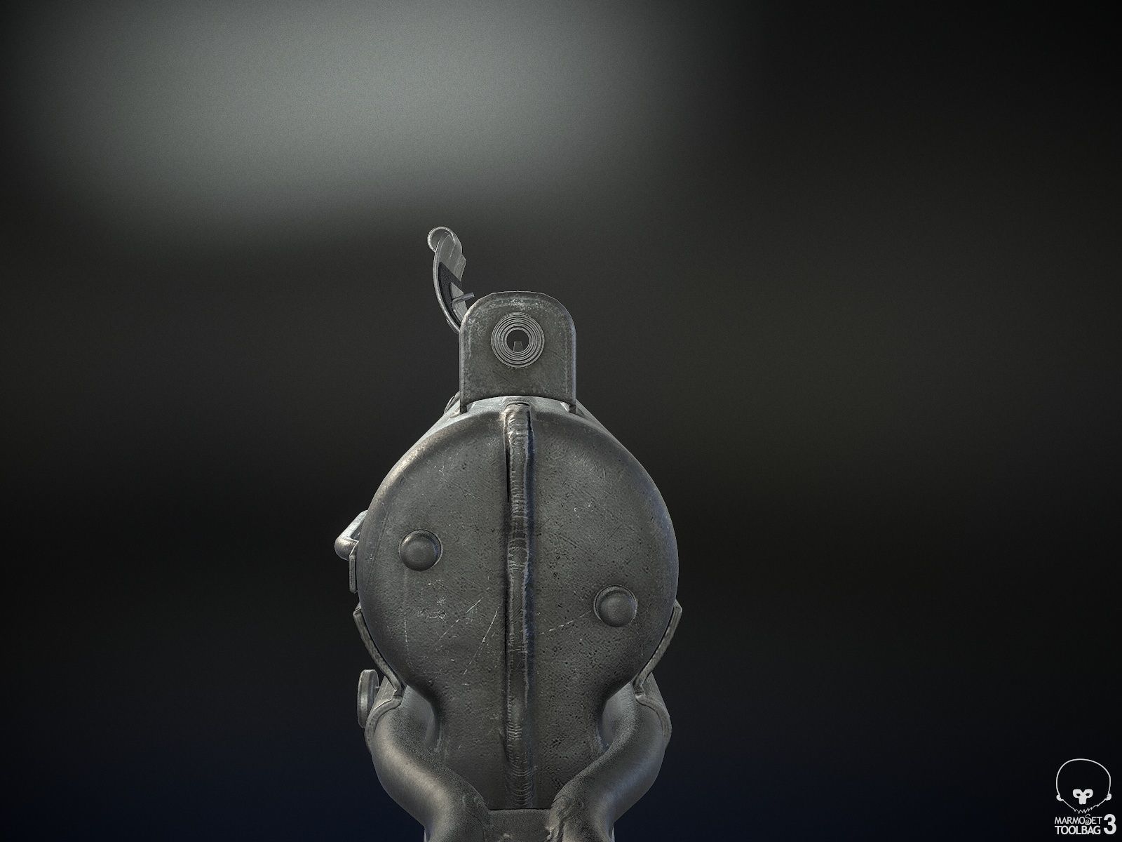 M3A1 Grease Gun Low-poly 3D model_3