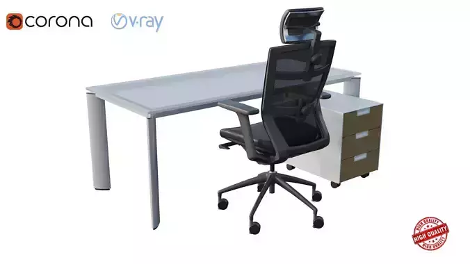 Office Desk 3D model
