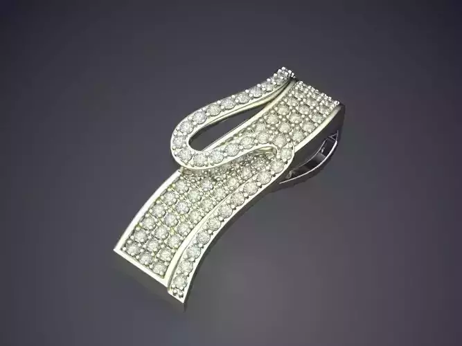 Outstanding Textured Luxurious Diamond-Pendant