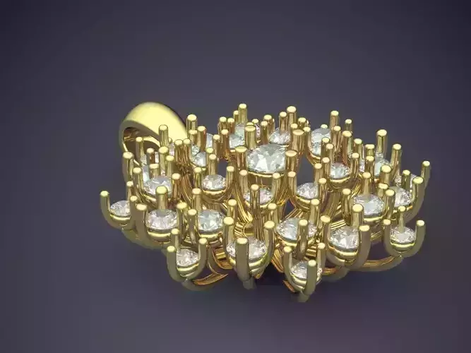 Luxurious Modern Unique Pendant With Diamonds