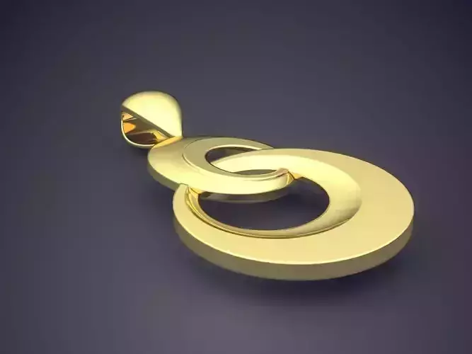 Futuristic Design Minimalistic Pendant 3D print model