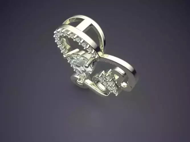 Cute Heart-Shaped Love Pendant with Diamonds