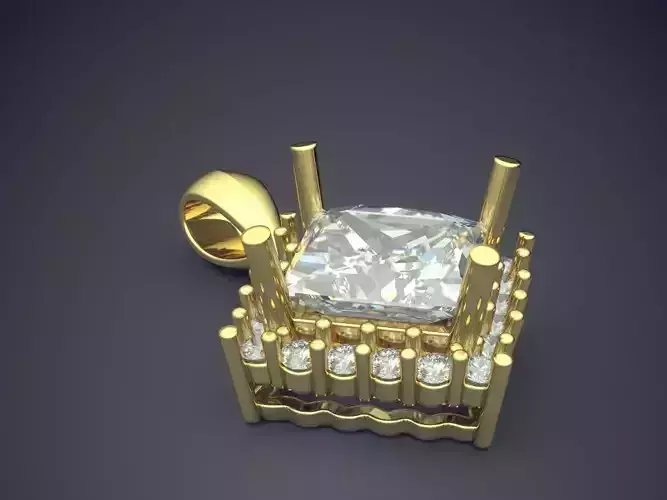 Unique Luxurious Modern Square Pendant