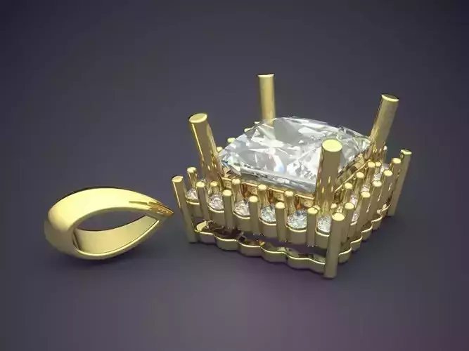 Unique Luxurious Modern Square Pendant