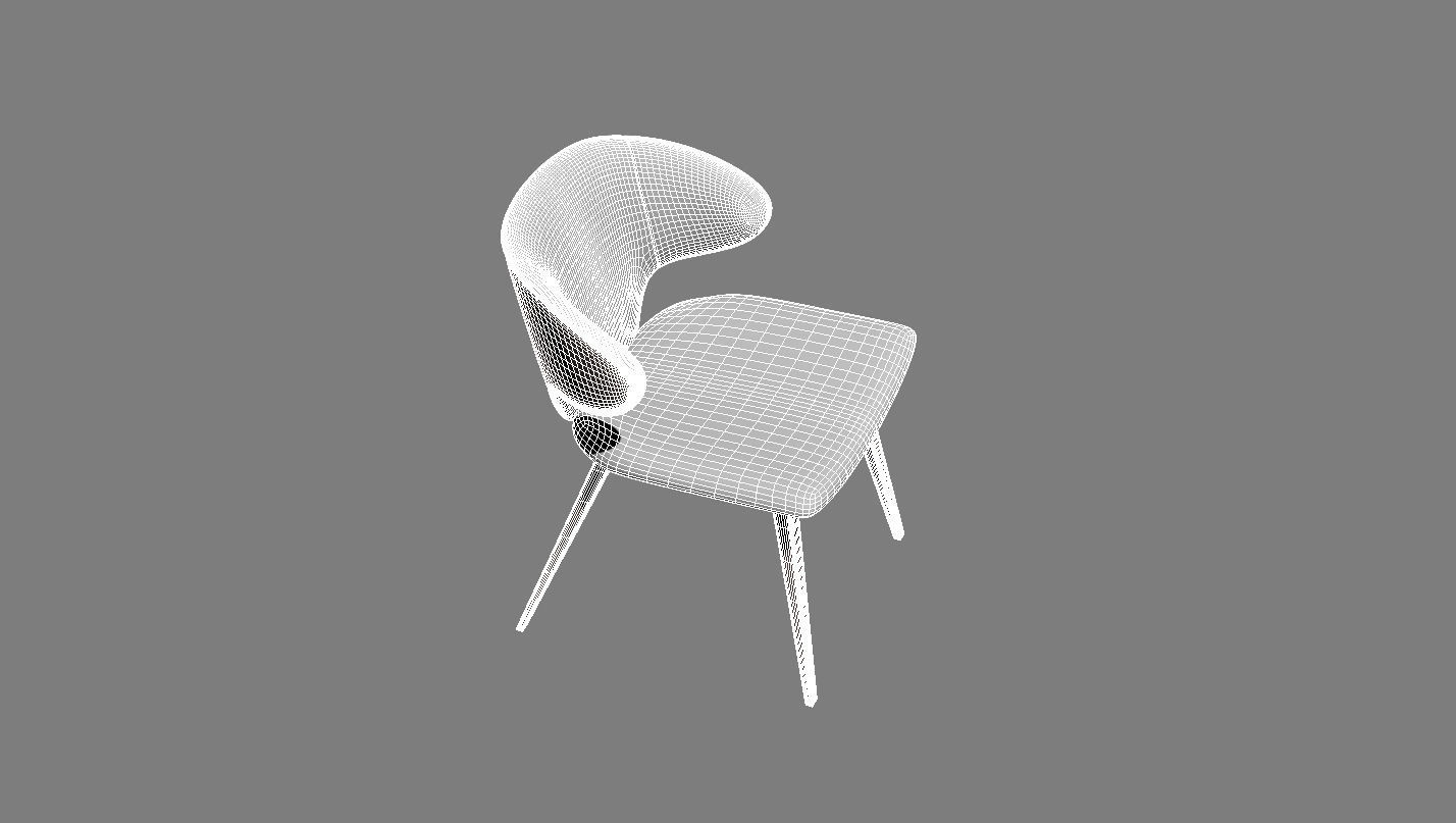 Harper Dining Chair by Modloft 3D model_1