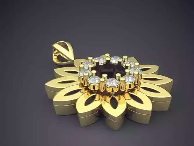 Unique Gorgeous Flower-Shaped Pendant