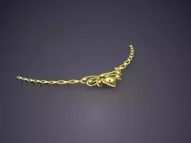 Beautiful Simple Necklace with Details 3D print model
