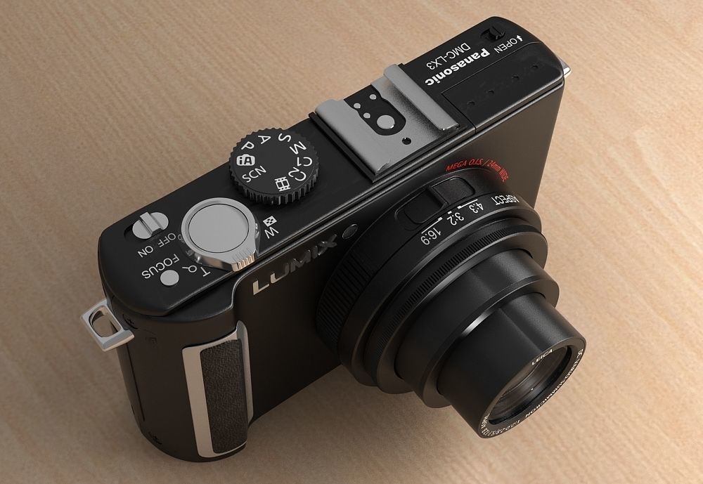 Panasonic LX3 Digital camera 3D model_2