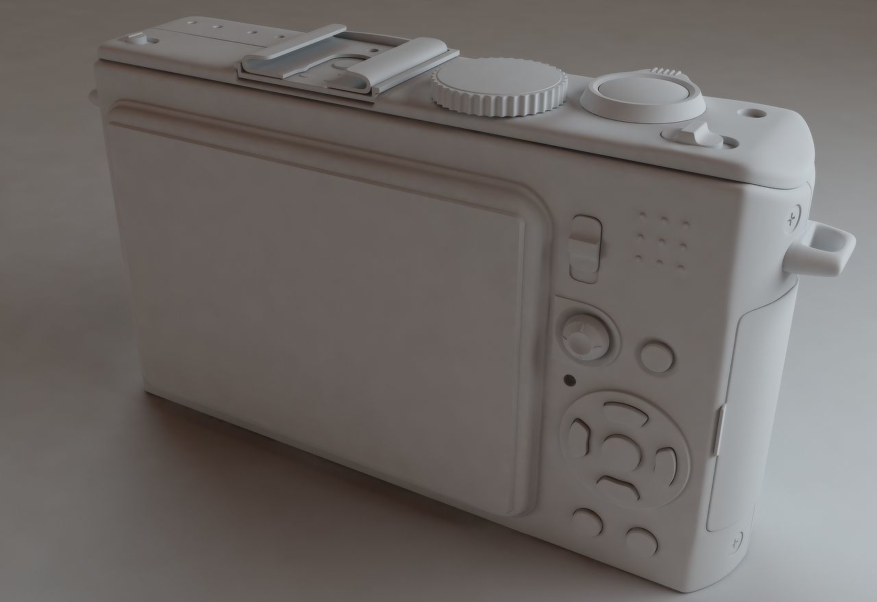 Panasonic LX3 Digital camera 3D model_4