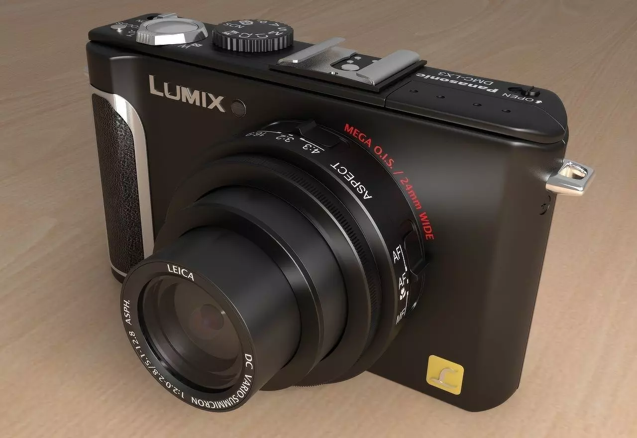 Panasonic LX3 Digital camera 3D model_0