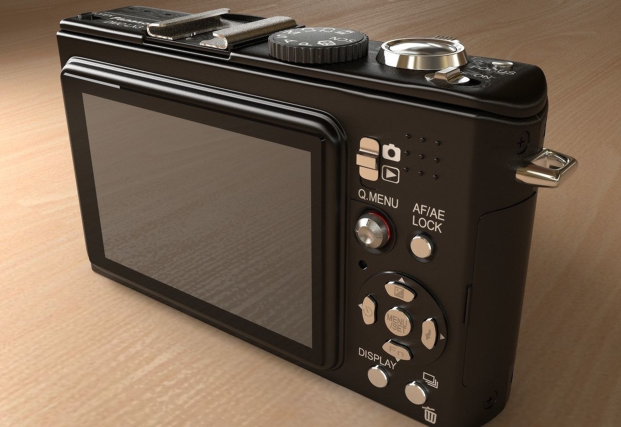 Panasonic LX3 Digital camera 3D model_5