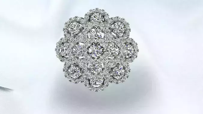 Flower Diamond ring