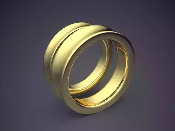 Magnificent Unique Golden Wedding Rings