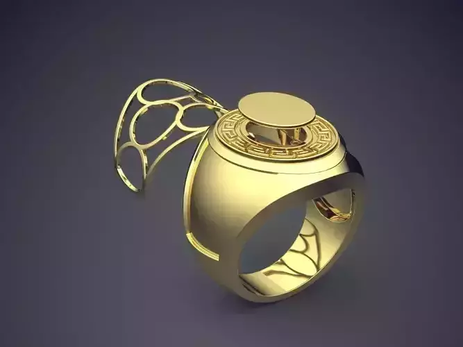 Fancy Luxurious Diamond-Ring for Men