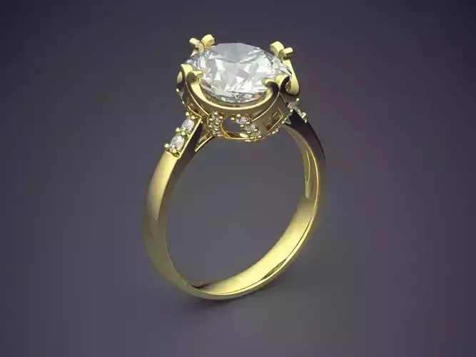 Elegant Luxurious Diamond-Ring for Engagement