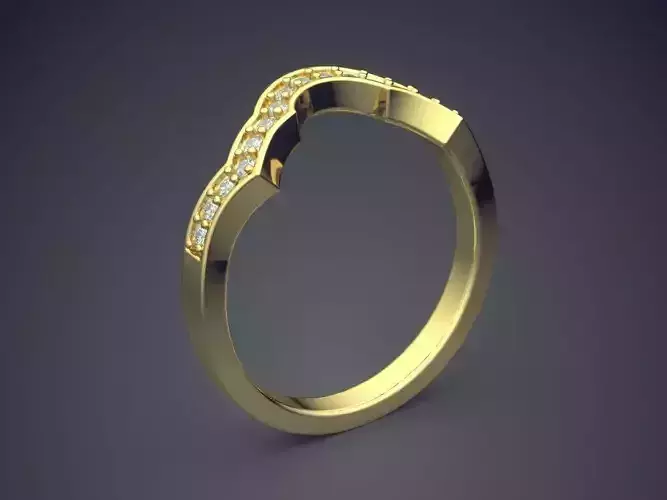 Elegant Luxurious Modern Design Diamond-Ring for Engagement