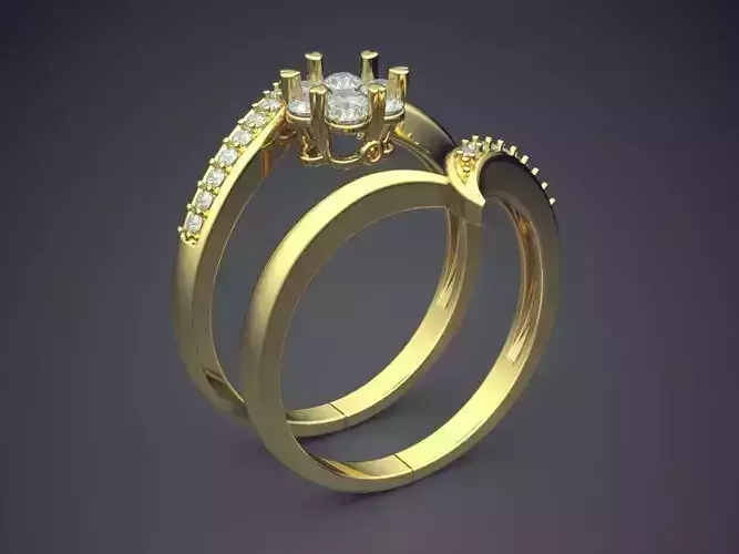 Stunning Unique Design Feminine Ring With Diamonds