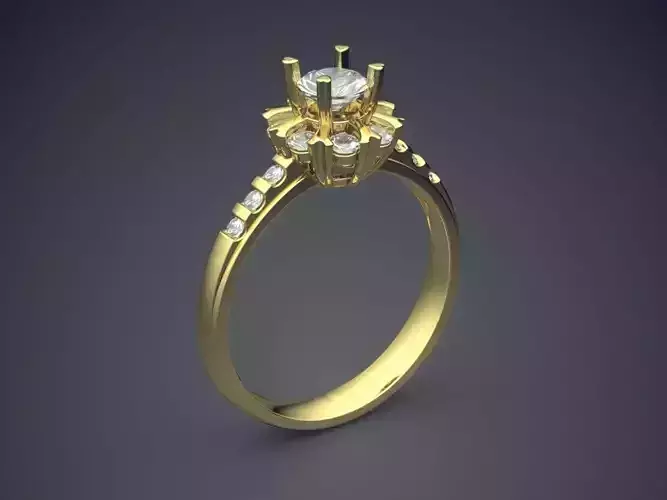 Adorable Luxurious Classic Design Diamond-Ring for Engagement