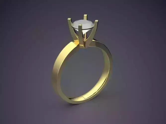 Precious Dainty Minimal Engagement Ring with Small Diamond