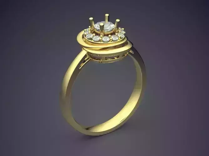 Adorable Luxurious Engagement Diamond-Ring for Woman