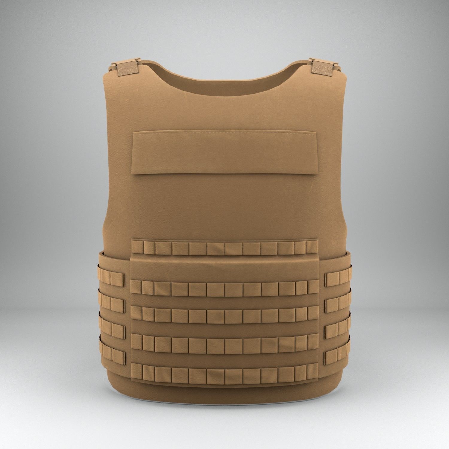 Military Flak Jacket bullet proof vest Low-poly 3D model_3