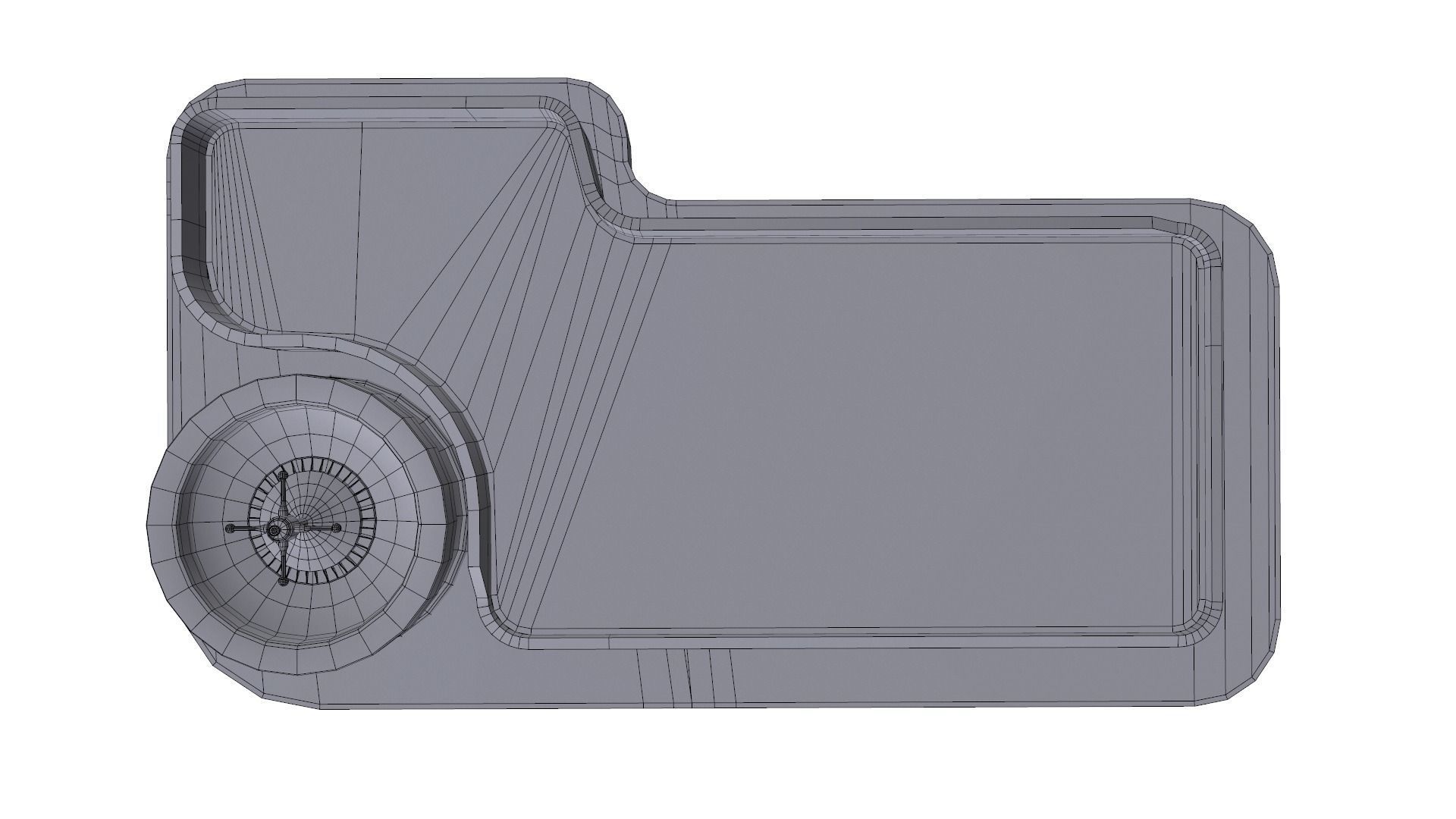 Casino Roulette Game Table Low-poly 3D model_14