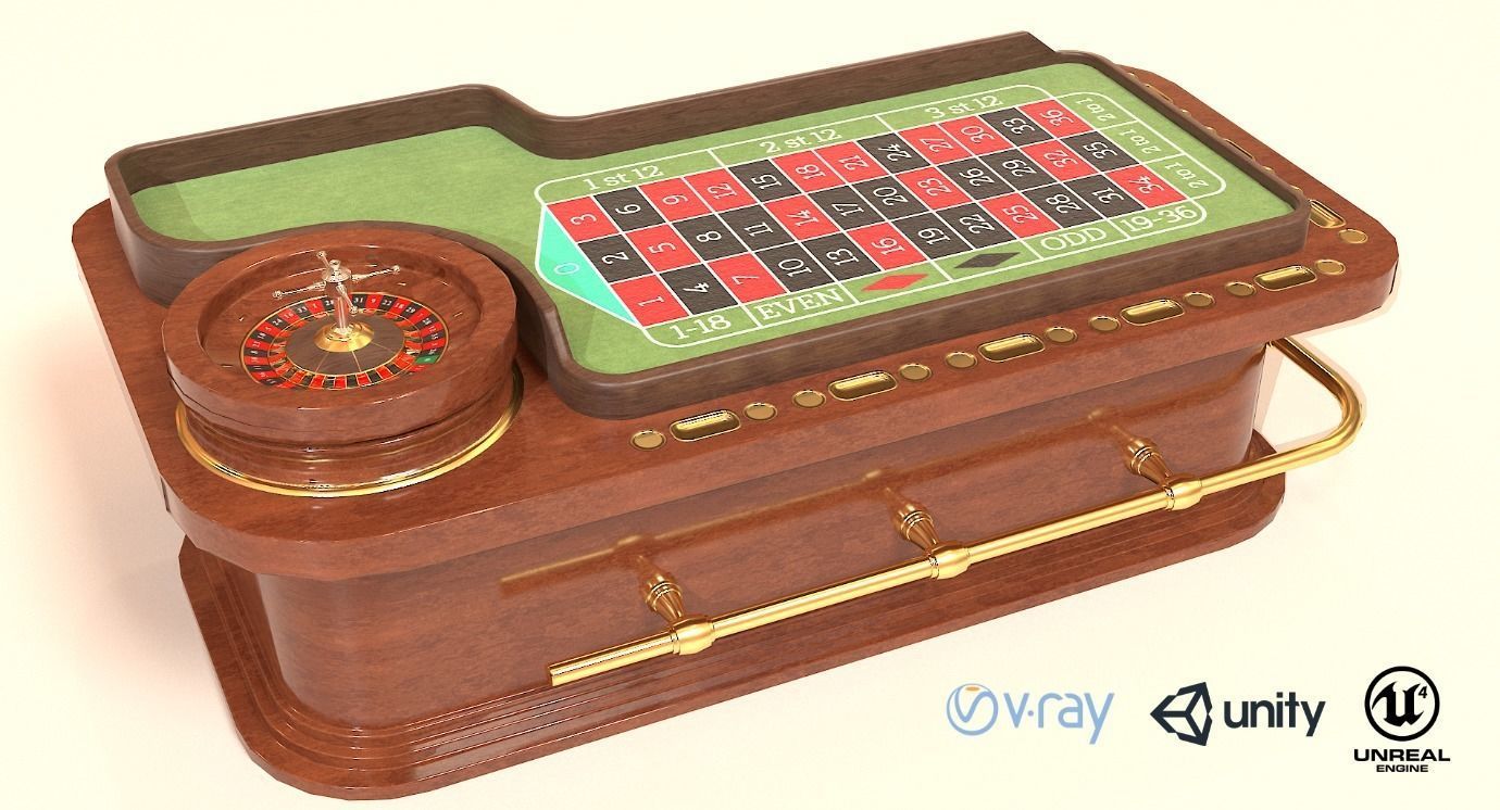 Casino Roulette Game Table