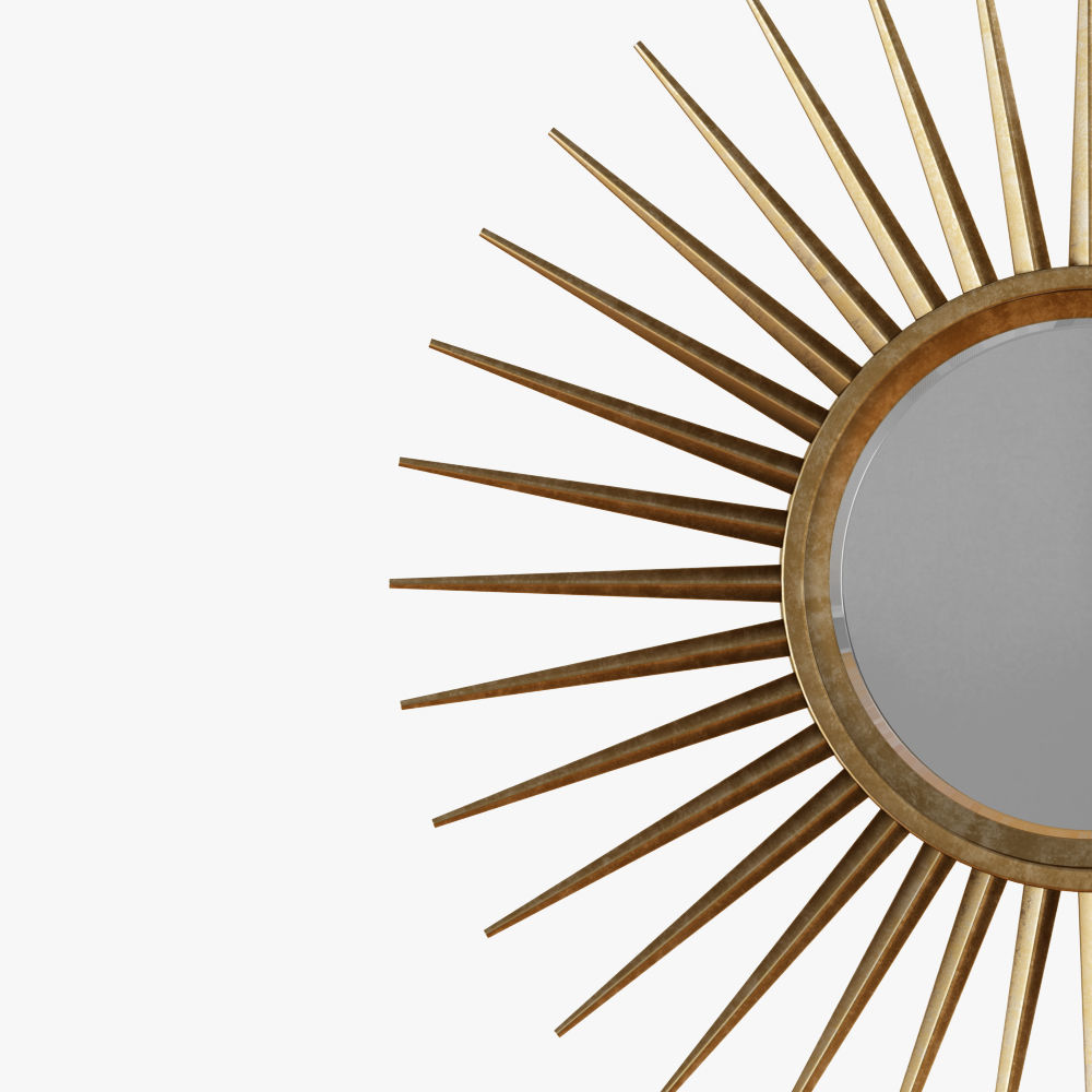 Barclay Butera Starbust Mirror 3D model_3