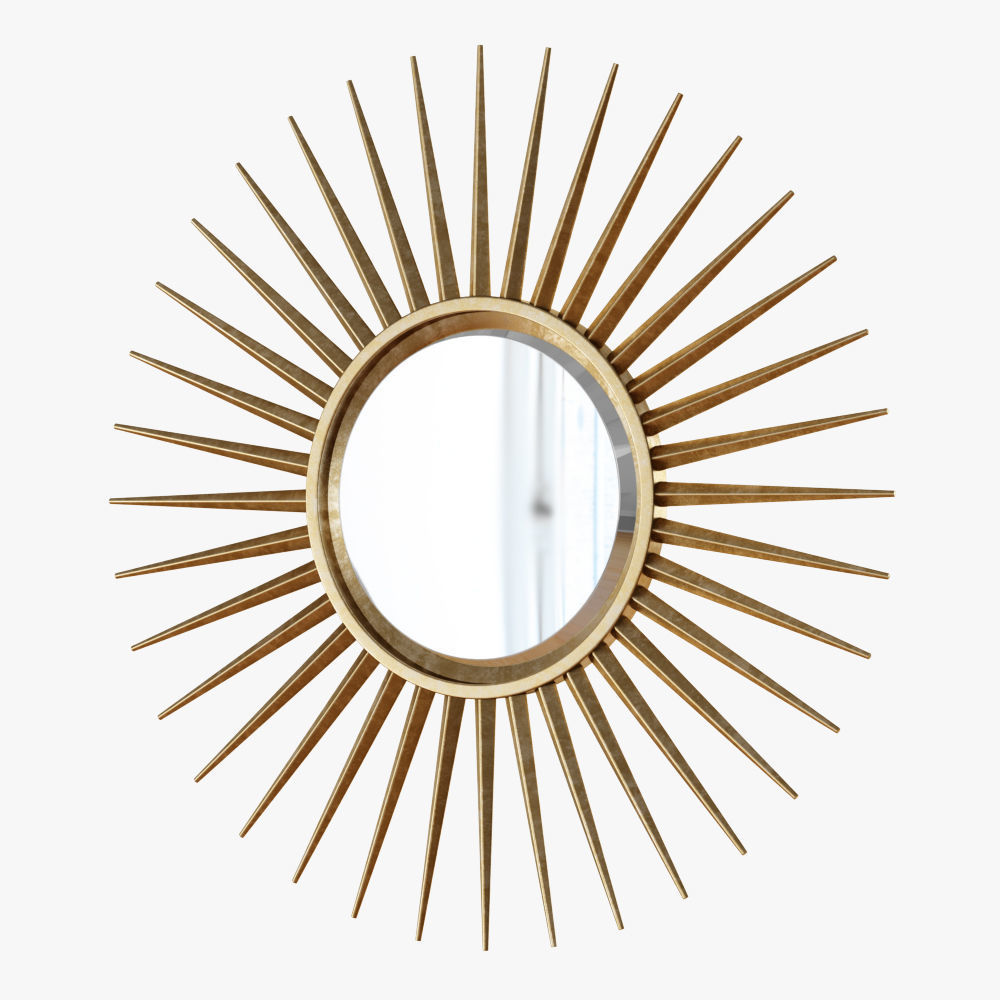 Barclay Butera Starbust Mirror 3D model_2