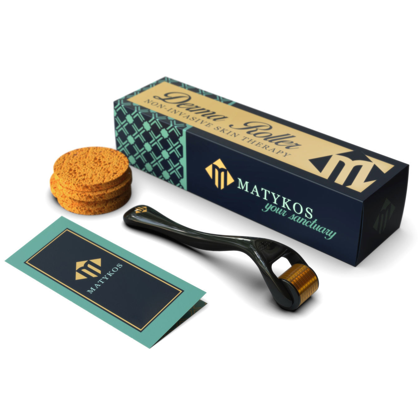 Derma Rolller and case 3D model_1