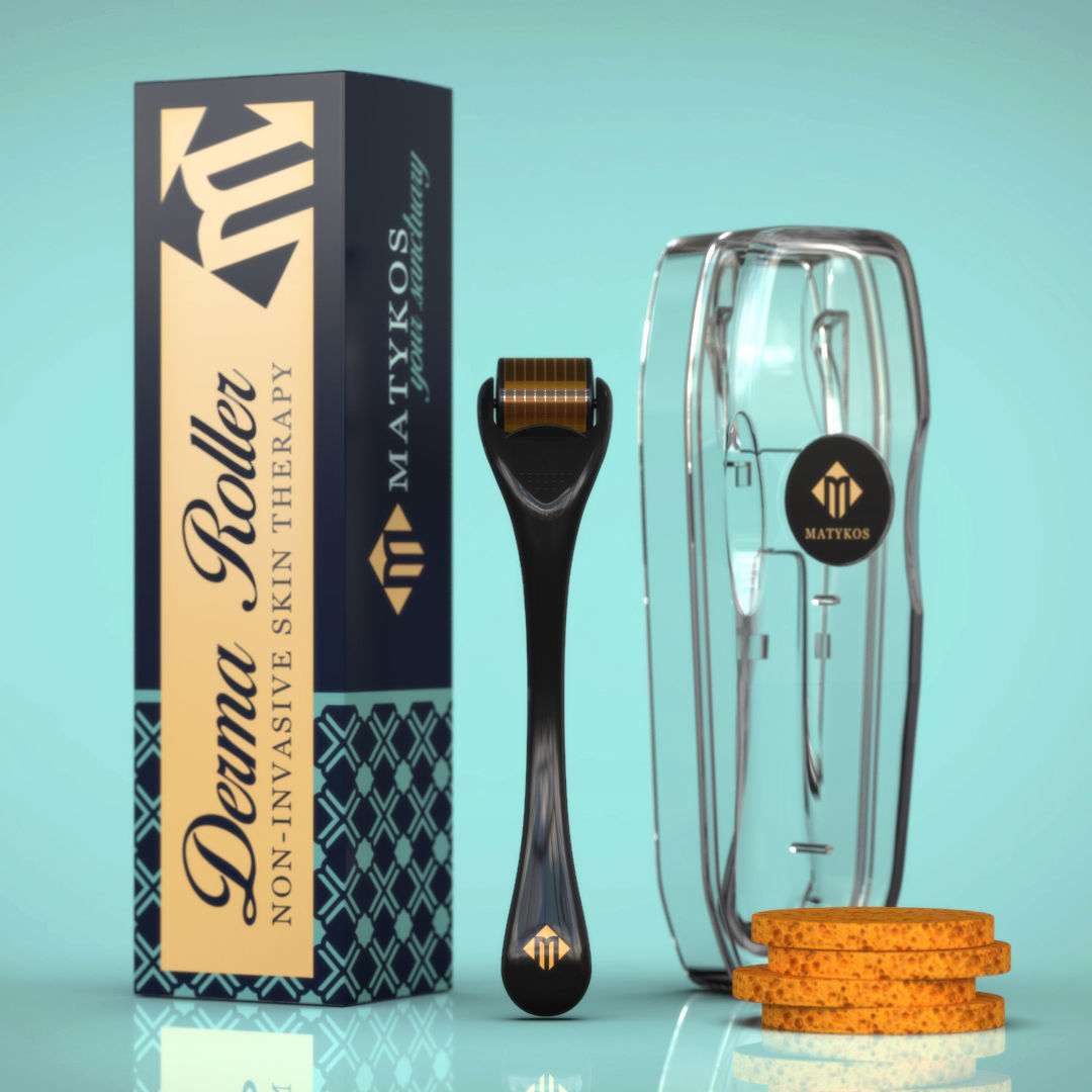 Derma Rolller and case 3D model_3