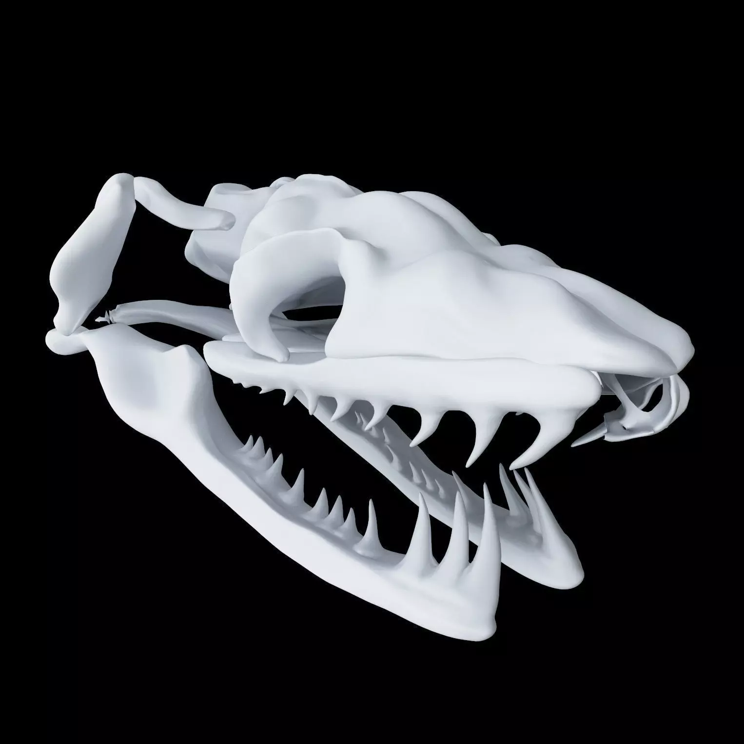 Skull Snake - Aglyphous 3D print model_0
