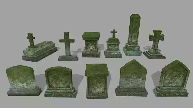 Tombstone group of gravestones