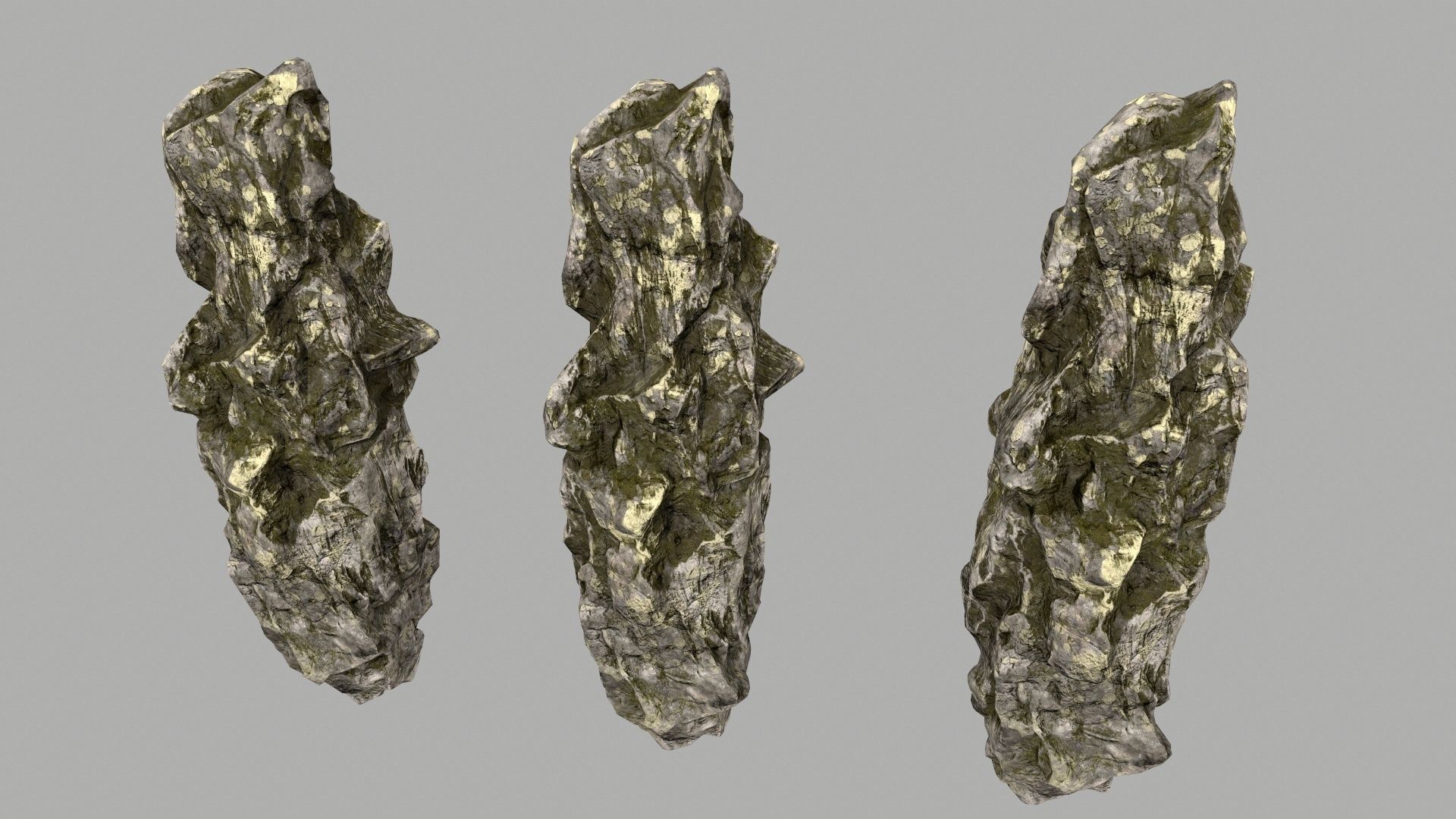 rocks rock formations Low-poly 3D model_16
