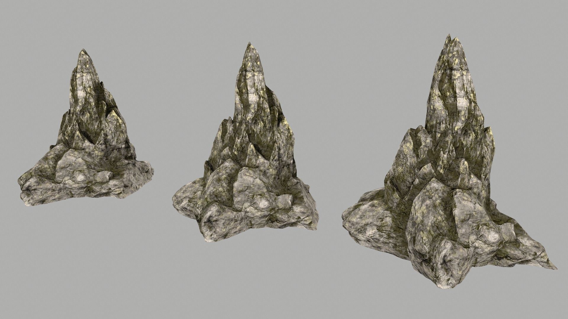 rocks rock formations Low-poly 3D model_9