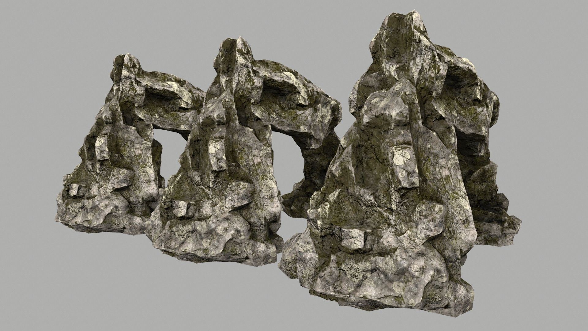 rocks rock formations Low-poly 3D model_5