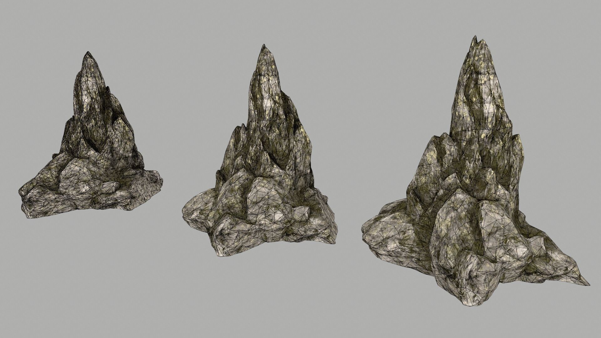 rocks rock formations Low-poly 3D model_10