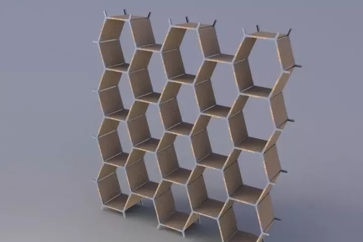 Panal Shelf Free 3D model