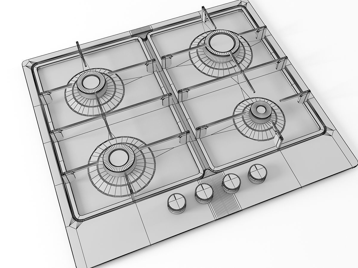 Cooktop 03 3D model_11