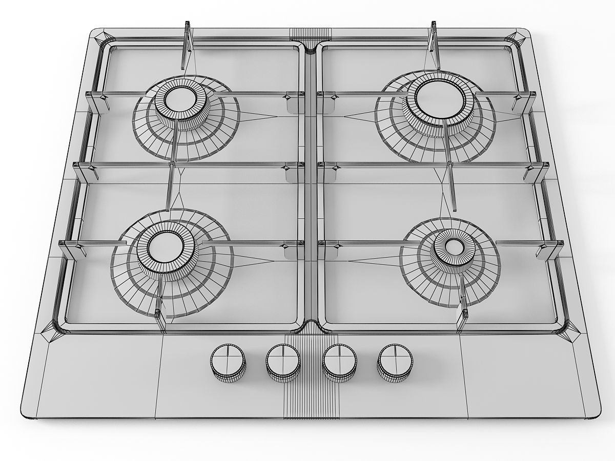 Cooktop 03 3D model_10
