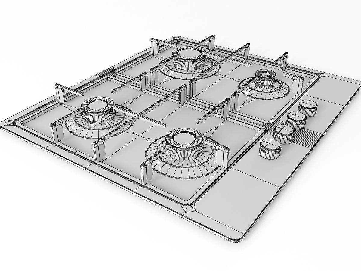 Cooktop 03 3D model_12