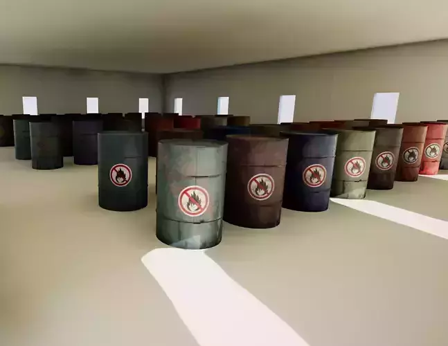 Industrial Metal Barrel