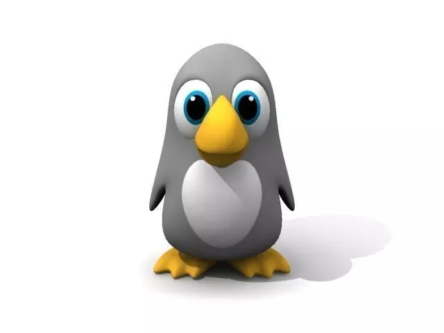 Cartoon Penguin 3D model_0