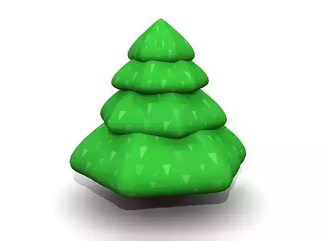 Cartoon Pine Tree 3D model