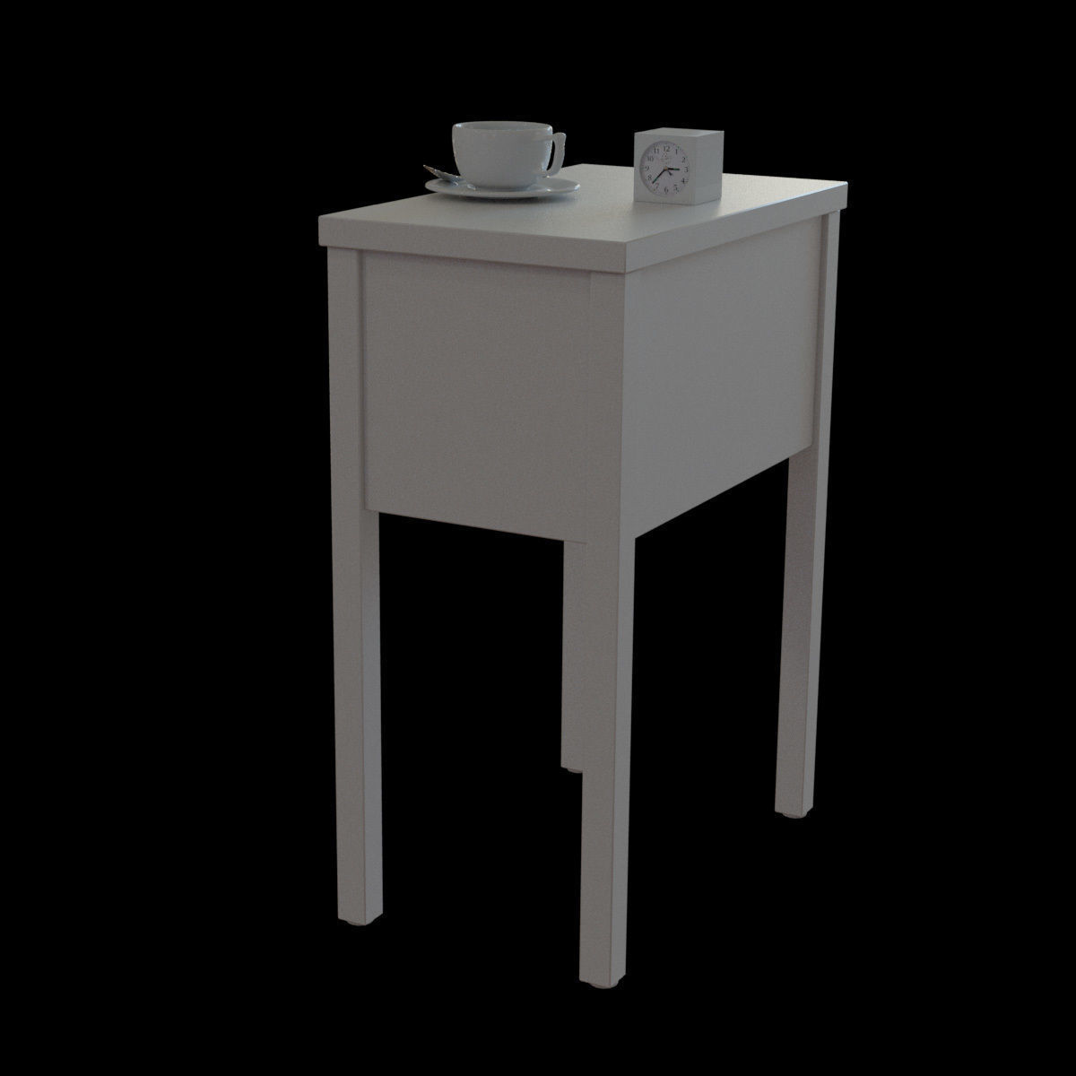 nordli bedside table 3D model_7