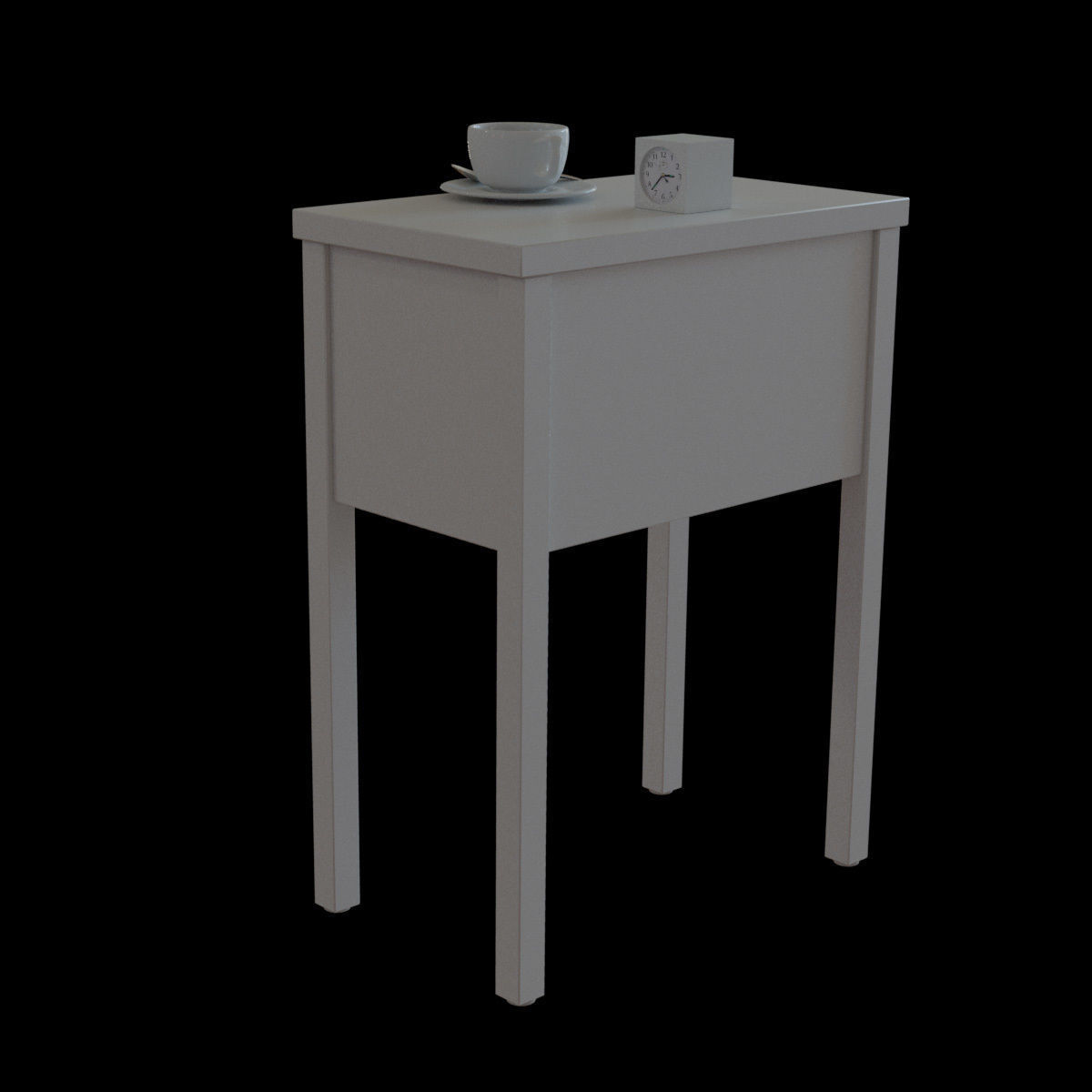 nordli bedside table 3D model_11