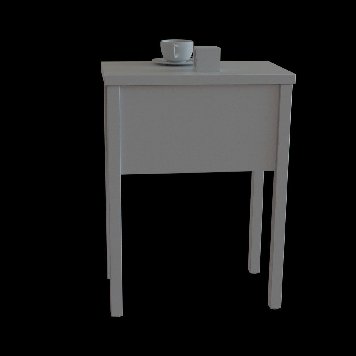 nordli bedside table 3D model_9